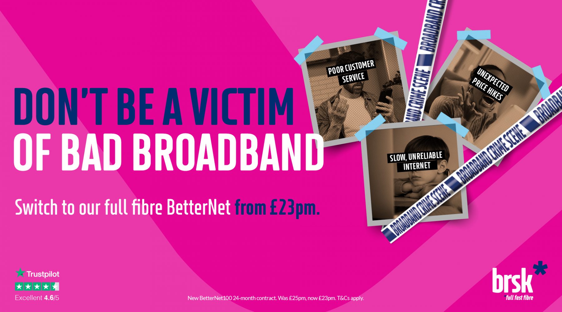 Bradford, don’t lag behind with bad broadband. Switch…