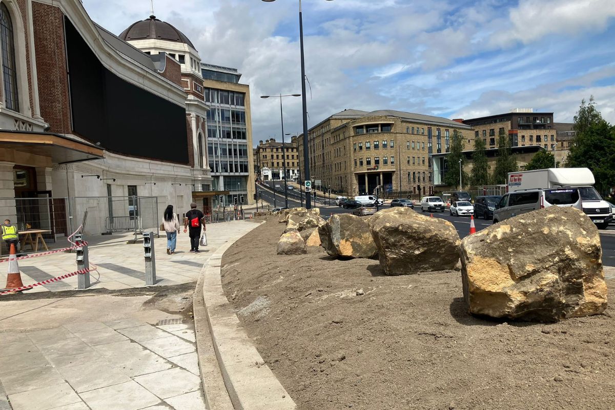 Why boulders have been installed outside Bradford Live…
